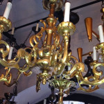 Barokk bronz aranyozott csillár bronz