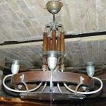 Grünberger csillár Kozma építész által tervezve 30-as évek csillár