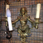 Eklektikus figurális falikar falikar