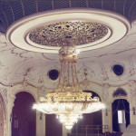 Operett nézőtér nagy csillár bronzcsillár